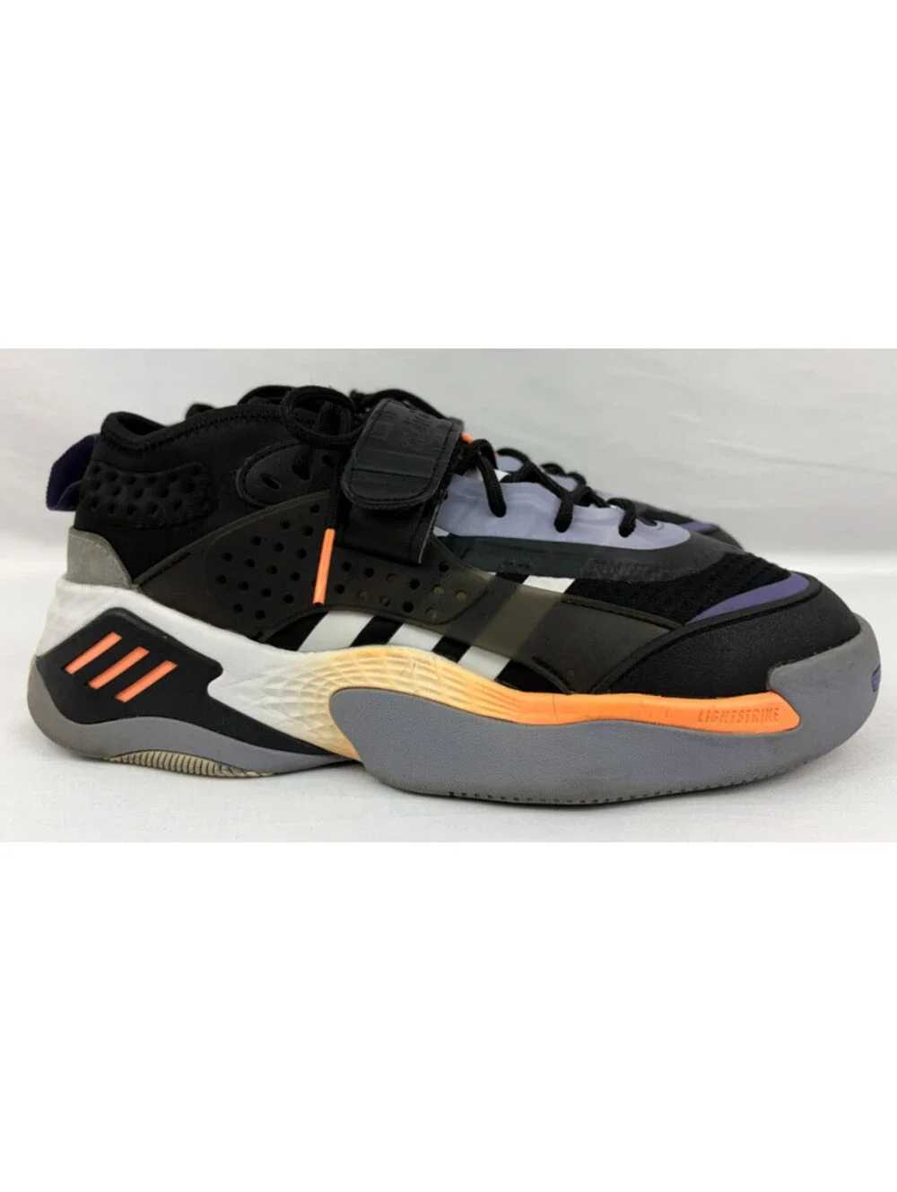 Adidas Men's US Size 9 Streetball 3 Black-Grey-Purple Shoes FZ5811